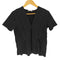 サンドロパリ sandro PARIS ステッチ フリル デザイン Vネック S/S Tシャツ レディース 165/88A