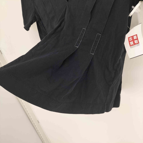 サンドロパリ sandro PARIS ステッチ フリル デザイン Vネック S/S Tシャツ レディース 165/88A