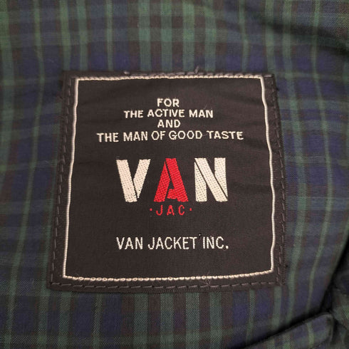 ヴァンヂャケット VAN JAC ブラックウォッチ コットンステンカラーコート メンズ 165