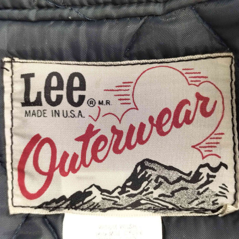 リー Lee 70s outwear USA製 キルティングジャケット アルミtalon メンズ JPN:XL
