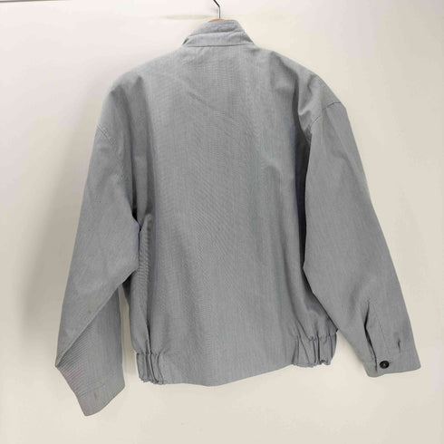Hartington House 90S Made In Great Britain G9-Type Harrington jacket 英国製 エンブレム 刺繍 シャンブレー ストライプ ハリントンジャケット スウィングトップ ブルゾン 比翼 メンズ import:L