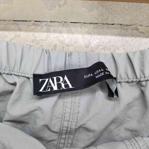 ザラ ZARA ナイロン シンチバック サイドジップ パンツ レディース JPN:L