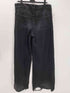 ギャップ Gap 24AW BAGGY MID RISE バギー ミッド ライズ ワイドレッグ 5ポケット ダブルニー ブラック デニム パンツ メンズ 29/8R