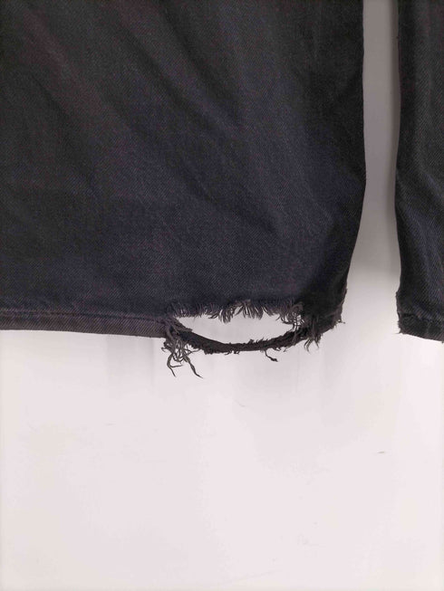 ギャップ Gap 24AW BAGGY MID RISE バギー ミッド ライズ ワイドレッグ 5ポケット ダブルニー ブラック デニム パンツ メンズ 29/8R