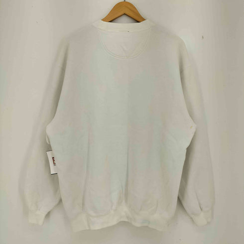 エムエルビー MLB 00s 前Vガゼット ワフー酋長 刺繍 モックネックスウェット メンズ import:L