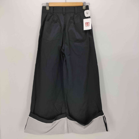 ジーナシス JEANASIS ロールアップ タック バギー パンツ レディース JPN:M