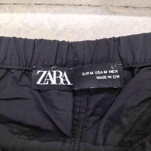 ザラ ZARA ナイロン シンチバック サイドジップ パンツ レディース JPN:M