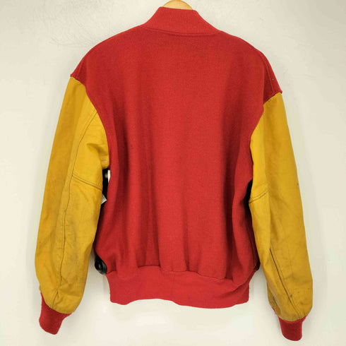 バトウィン BUTWIN 70s レザー切替 スタジアムジャケット メンズ US:44