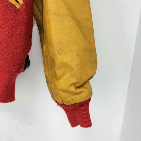 バトウィン BUTWIN 70s レザー切替 スタジアムジャケット メンズ US:44