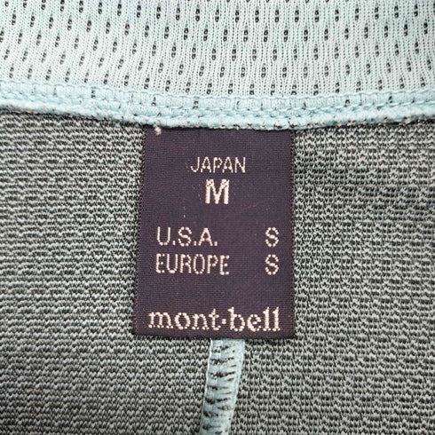 モンベル mont bell ジオライン3Dメッシュ サイクルロングスリーブジップシャツ メンズ JPN:M