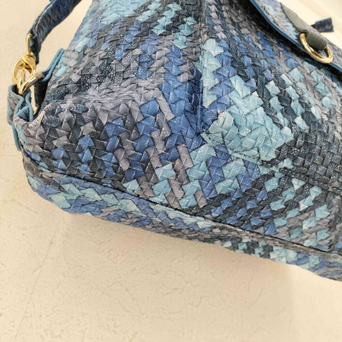 タッセルストラップ イントレチャート レザー 2way バッグ レディース
