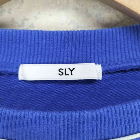 スライ SLY PIPING LINE スウェット レディース FREE