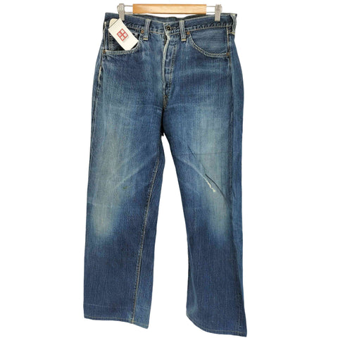 ジョーマッコイ JOE McCOY 赤耳 月桂樹ボタン ボタンフライ ストレートデニムパンツ メンズ