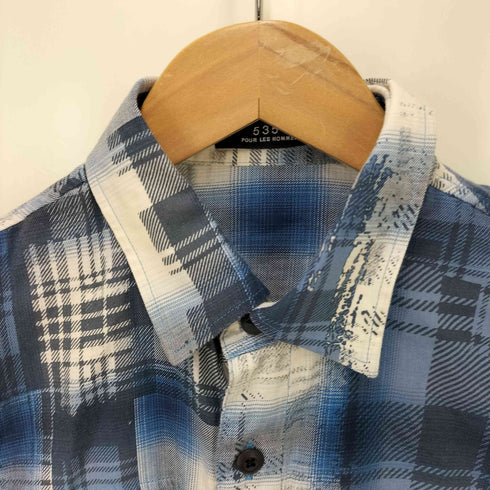 ゴーサンゴーイチプールオム 5351 POUR LES HOMMES チェック 長袖シャツ メンズ JPN:46