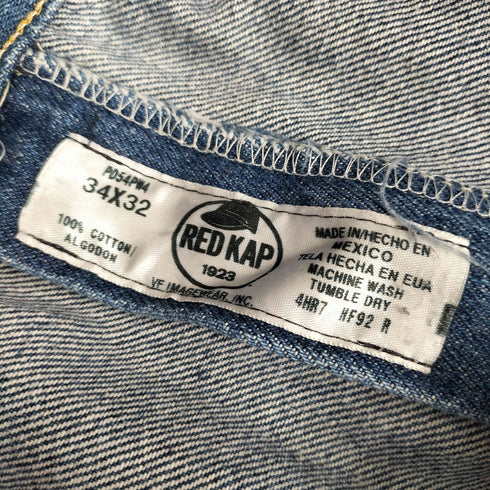 レッドキャップ RED KAP P054PW4 5ポケットストレートデニムパンツ メンズ  34×32