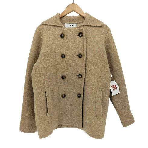 スリードッツ three dots Wool yak short coat ウール ヤク ニット ダブル ショート コート ジャケット レディース JPN:M