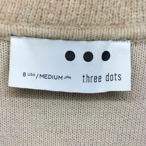 スリードッツ three dots Wool yak short coat ウール ヤク ニット ダブル ショート コート ジャケット レディース JPN:M