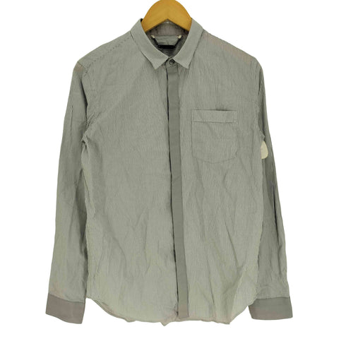 モンキータイム MONKEY TIME 比翼ボタン レギュラーカラー L/S ストライプ シャツ メンズ JPN:M