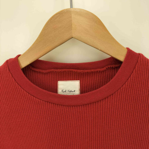カールヘルム Karl Helmut ロゴ パッチ リブ クルーネック L/S Tシャツ メンズ