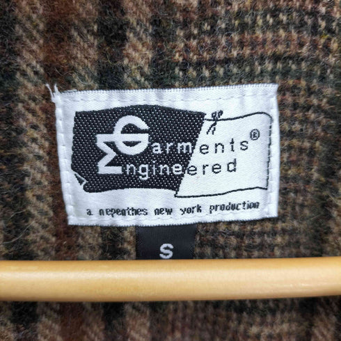 エンジニアードガーメンツ Engineered Garments 旧タグ USA製 裏地ツイードチェック ラグランスリーブ マルチポケットフィールド マウンテン パーカー ジャケット メンズ import:S
