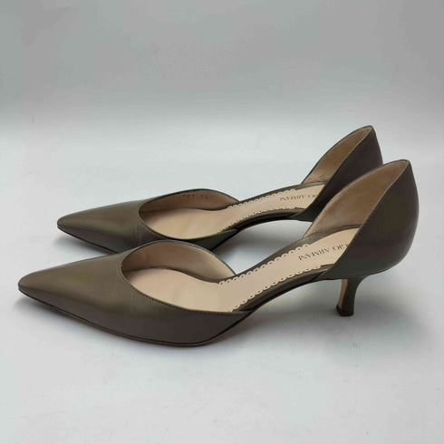 ジョルジオアルマーニ Giorgio Armani イタリア製 ポインテッドトゥ レザー ヒール パンプス レディース EUR:36