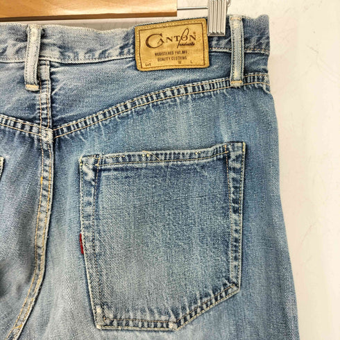 キャントン CANTON ボタンフライデニムパンツ メンズ