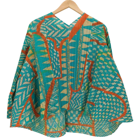 プリーツプリーズイッセイミヤケ PLEATS PLEASE ISSEY MIYAKE 総柄 プリーツ バウンス ワイドカットソー レディース JPN:3