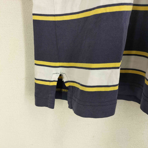 ポロバイラルフローレン Polo by RALPH LAUREN 90S ポニー刺繍 ボーダー ポロシャツ メンズ import:M