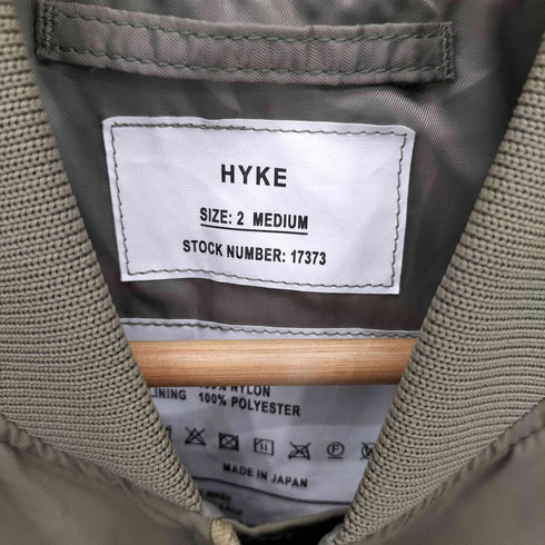 ハイク HYKE TYPE L-2A JACKET ミリタリー ボンバーフライトジャケット レディース 2