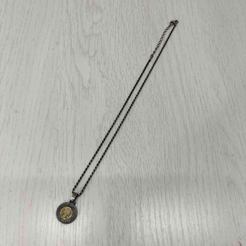 925刻印チェーン コインネックレス メンズ