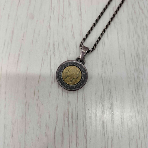 925刻印チェーン コインネックレス メンズ