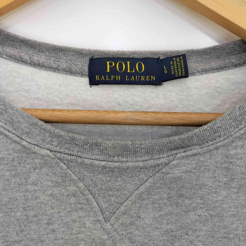 ポロラルフローレン POLO RALPH LAUREN 現行タグ ポロベア シティベアエディション TOKYOモデル 前Vガゼット 裏起毛スウェット メンズ import:L