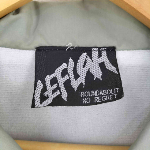 レフラー Leflah 両面プリント ナイロン コーチジャケット メンズ