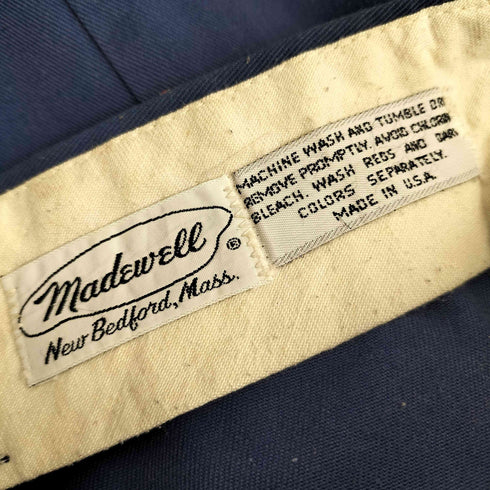 70-80s USA製 MADEWELL ロケットtalon ワークパンツ メンズ