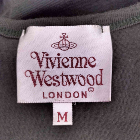 ヴィヴィアンウエストウッド Vivienne Westwood LONDON オーブ刺繍 VネックTシャツ メンズ M