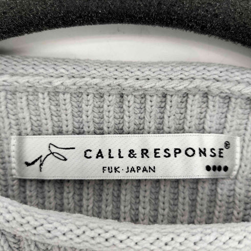 コールアンドレスポンス CALL&RESPONSE SAISENTAKU ロールネックプルオーバー ニット メンズ
