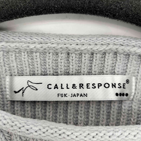 コールアンドレスポンス CALL&RESPONSE SAISENTAKU ロールネックプルオーバー ニット メンズ