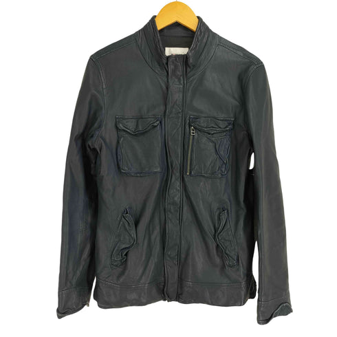 モルガンオム MORGAN HOMME 羊革 レザー ライダースジャケット メンズ JPN:L