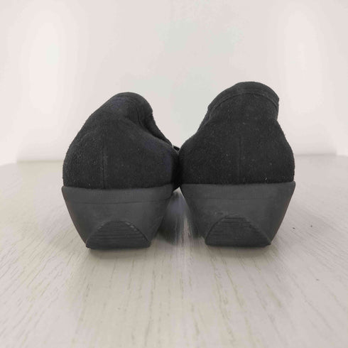 COMPOSITION9  スエード四角バックル パンプス レディース