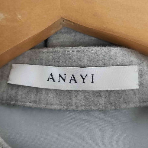 アナイ ANAYI ウール スタンドカラーシャツワンピース レディース JPN:38
