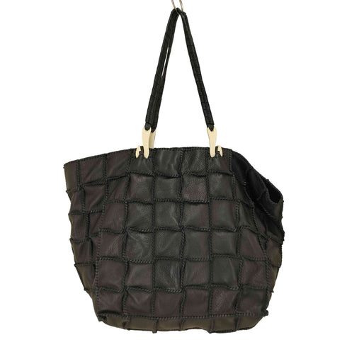 ジャマンピュエッシュ Jamin Puech HONU パッチワーク レザートートバッグ レディース