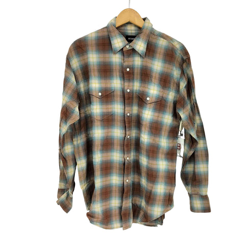 ビームス BEAMS ルーズフィット チェック ウエスタンシャツ メンズ JPN:M