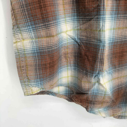 ビームス BEAMS ルーズフィット チェック ウエスタンシャツ メンズ JPN:M