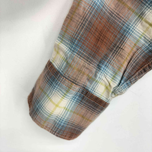 ビームス BEAMS ルーズフィット チェック ウエスタンシャツ メンズ JPN:M