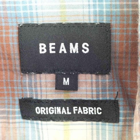 ビームス BEAMS ルーズフィット チェック ウエスタンシャツ メンズ JPN:M