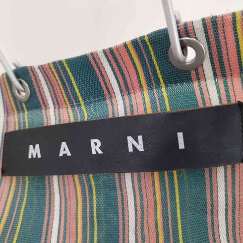マルニ MARNI マルチストライプ メッシュ トートバッグ レディース
