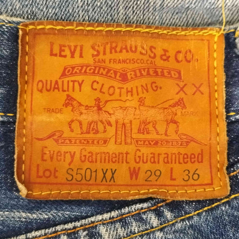 リーバイス Levis 90s S501XX USA製 ボタンフライデニムパンツ メンズ 29×36