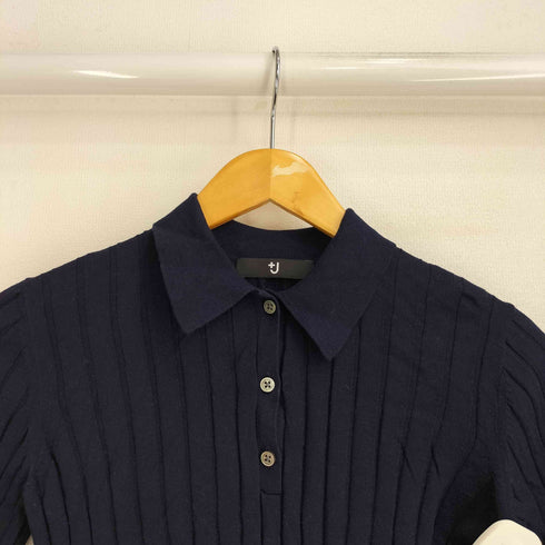 ユニクロプラスジェイ UNIQLO+J シルクコットンニットポロシャツ レディース JPN:S