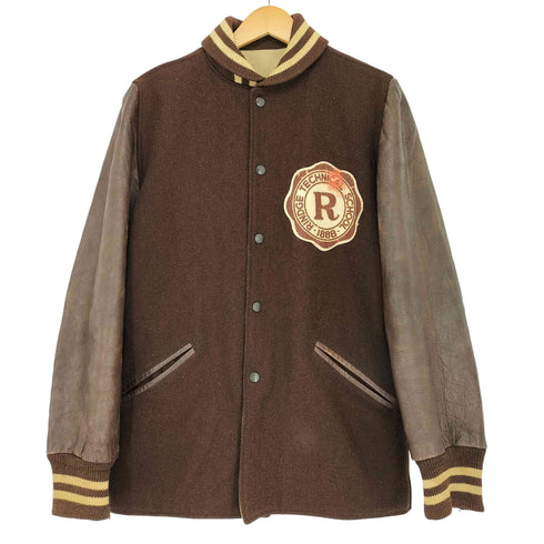 レザー切替 スタジアムジャケット メンズ