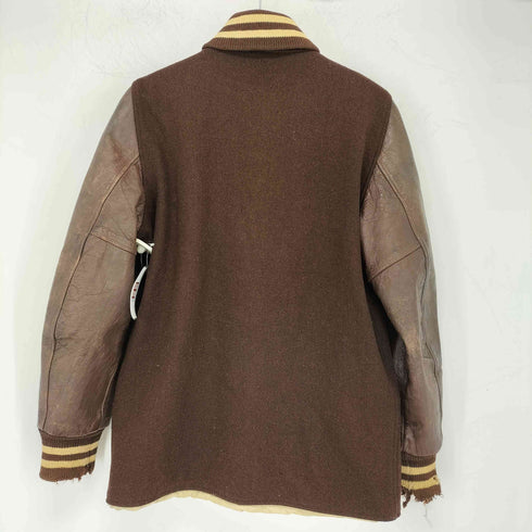 レザー切替 スタジアムジャケット メンズ